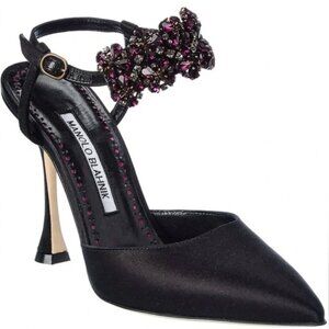Manolo Blahnik Mabina 105 Satin Pump